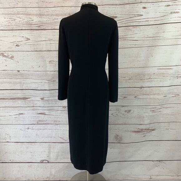 Plaza South vintage long black military style silv - Picture 4 of 10